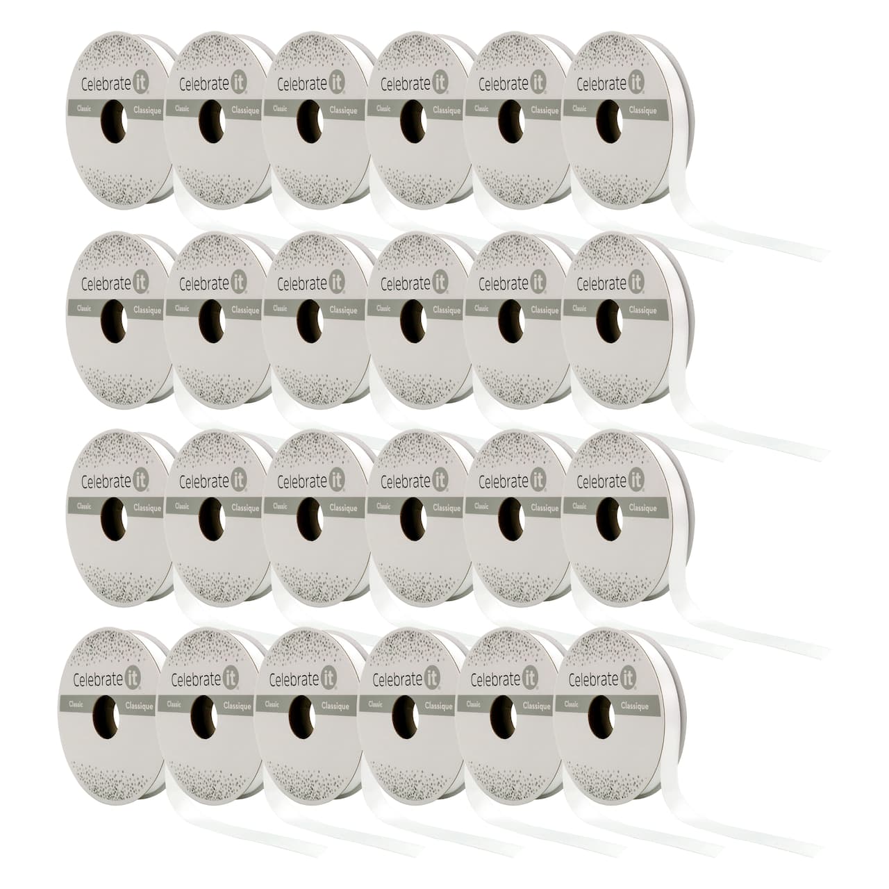 24 Pack: 3/8" x 15yd. Satin Double Face Ribbon by Celebrate It®